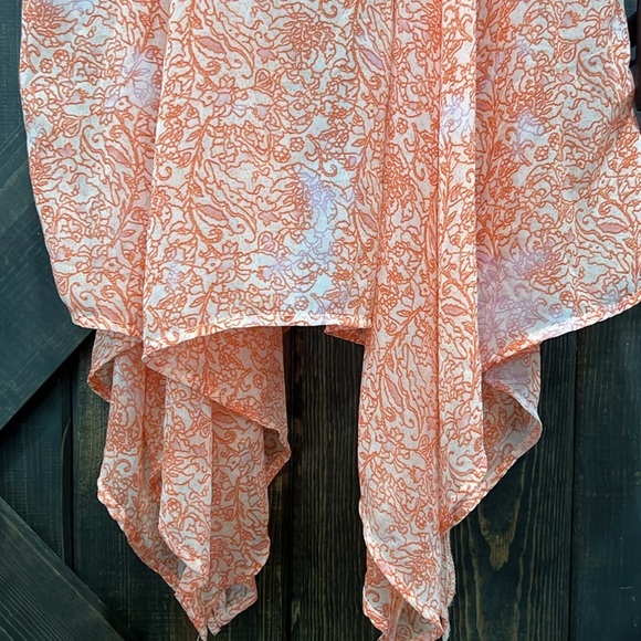 Dizzy Lizzy Maxi Dress XL Babydoll Floral Boho Milkmaid Smocked Ruffles Tie - Picture 9 of 11